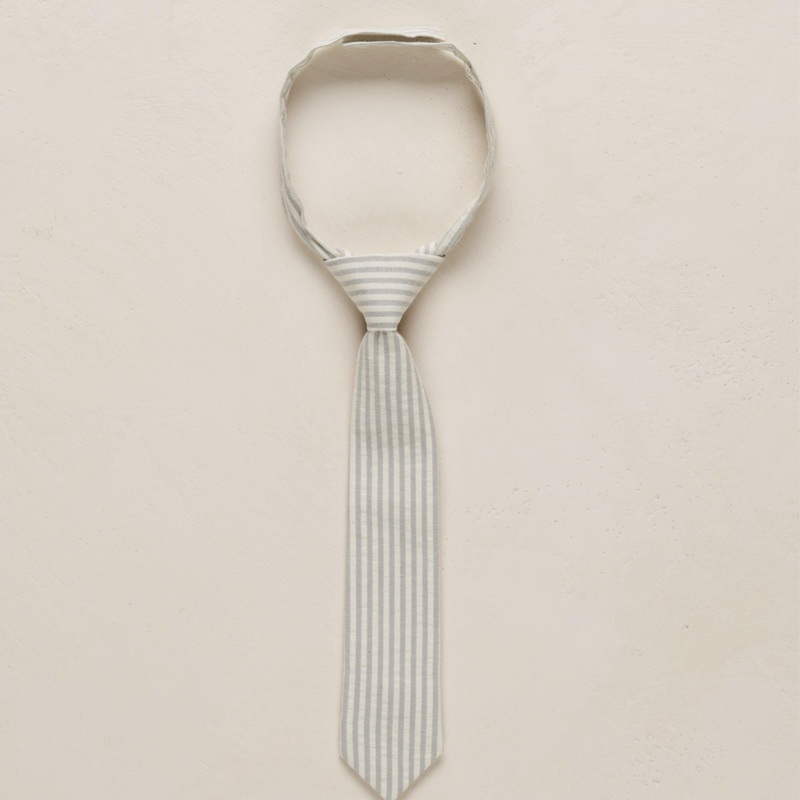Noralee Skinny Tie || Sage Stripe
