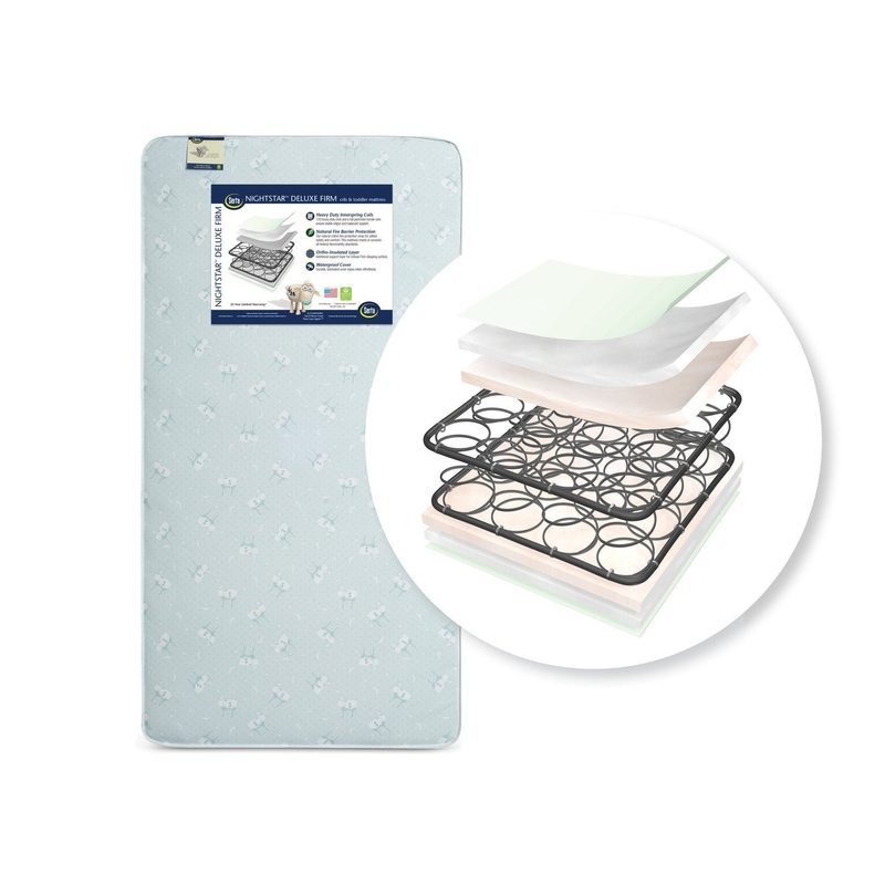 Serta Nightstar Deluxe Firm Crib and Toddler Mattress