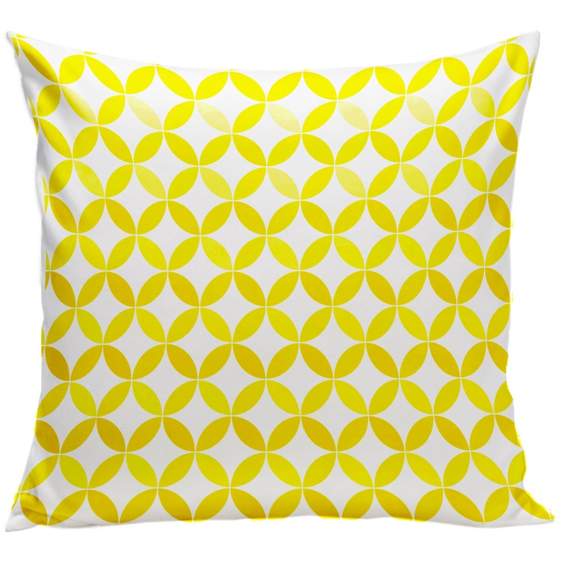 Spot On Square Tops Organic Pillow – Yellow