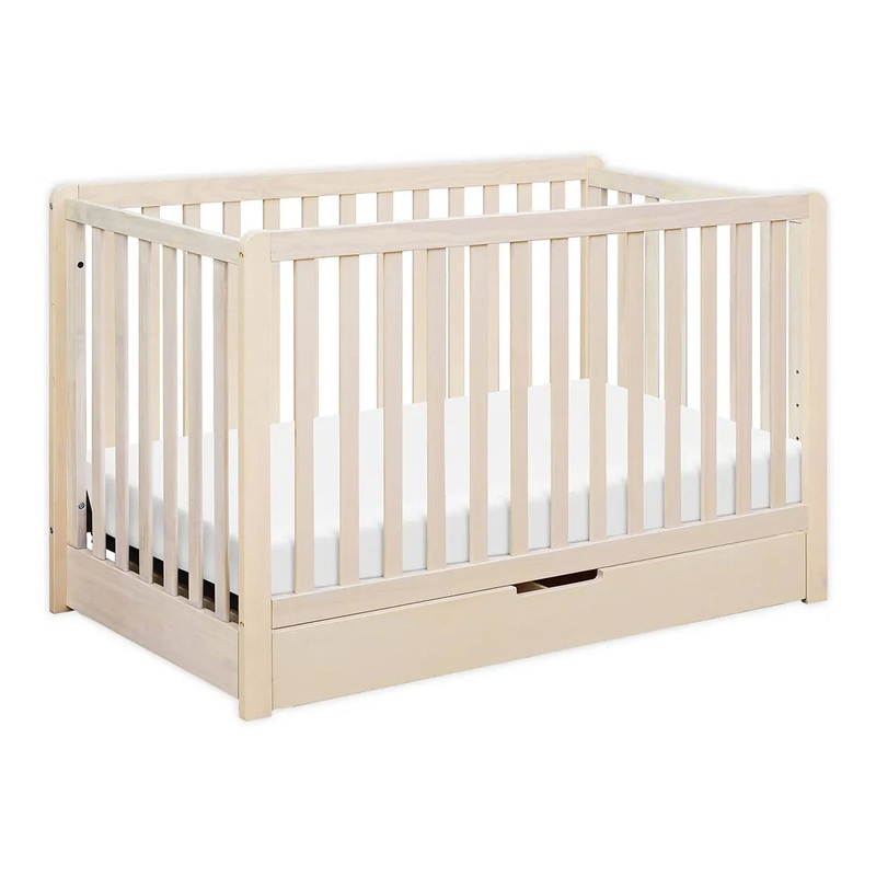 Colby 4-in-1 Convertible Crib W/ Trundle Drawer – Washed Natural