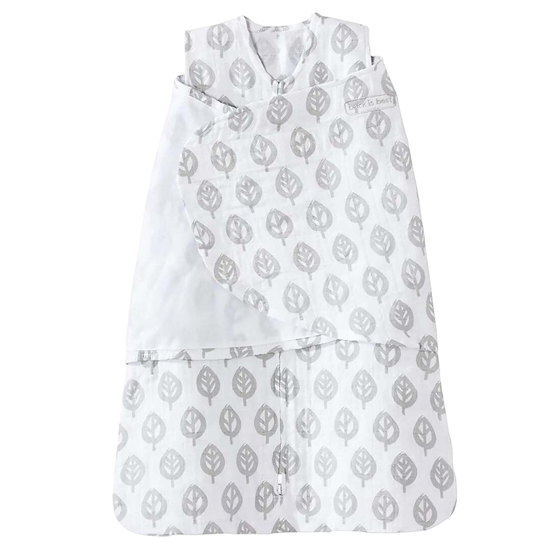 Halo SleepSack Swaddle, Small, Gray Tree Leaf