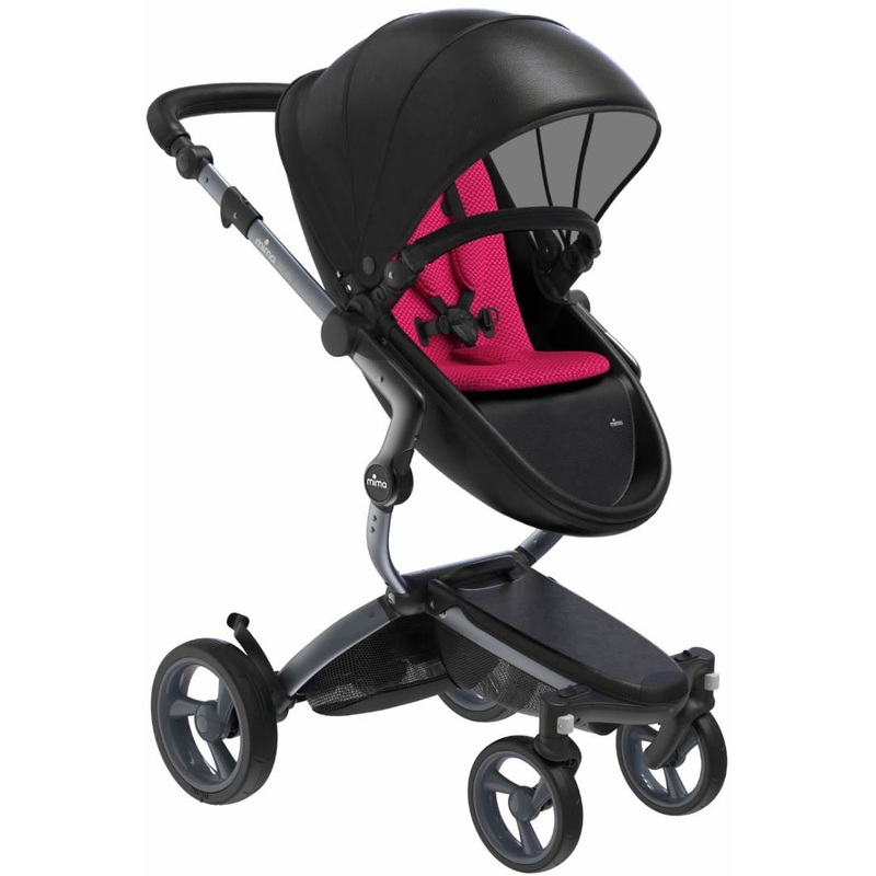Mima Xari Complete Stroller, Graphite – Black / Magenta