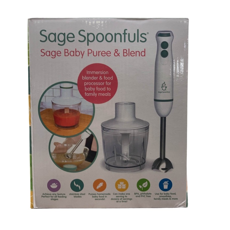 Sage Spoonfuls 2-in-1 Baby Food Maker Immersion Blender