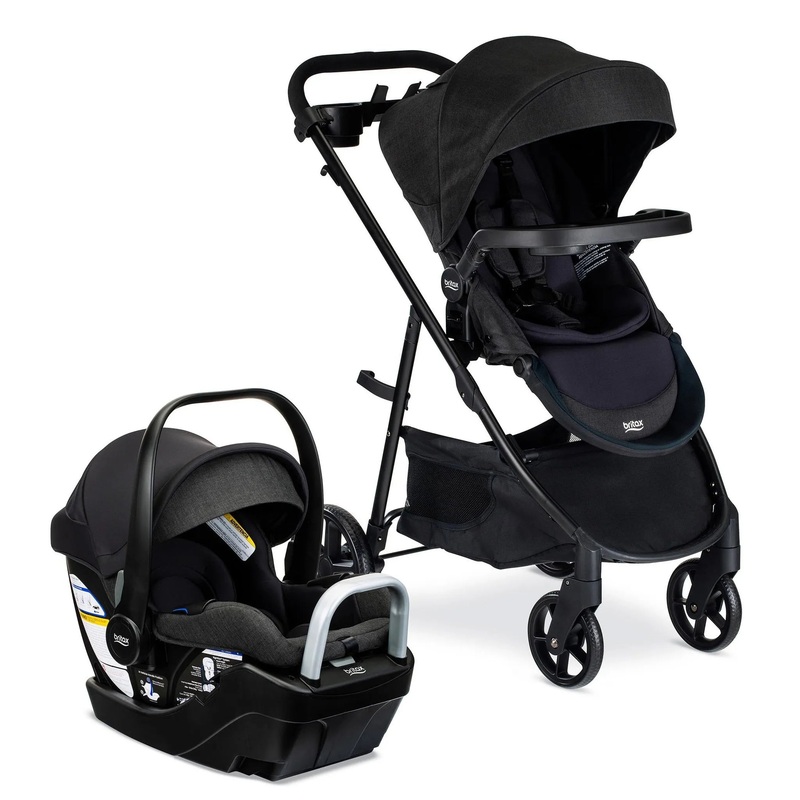 Willow Brook S+ Baby Travel System, Infant Car Seat and Stroller Combo – Raven Black