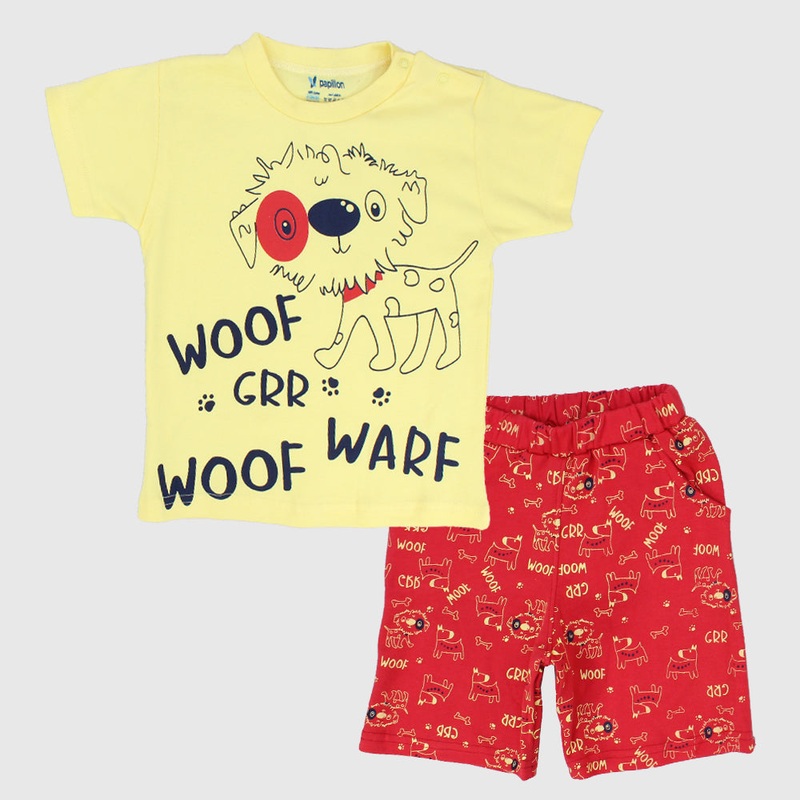 “Woof Woof” Short-Sleeved Pajama