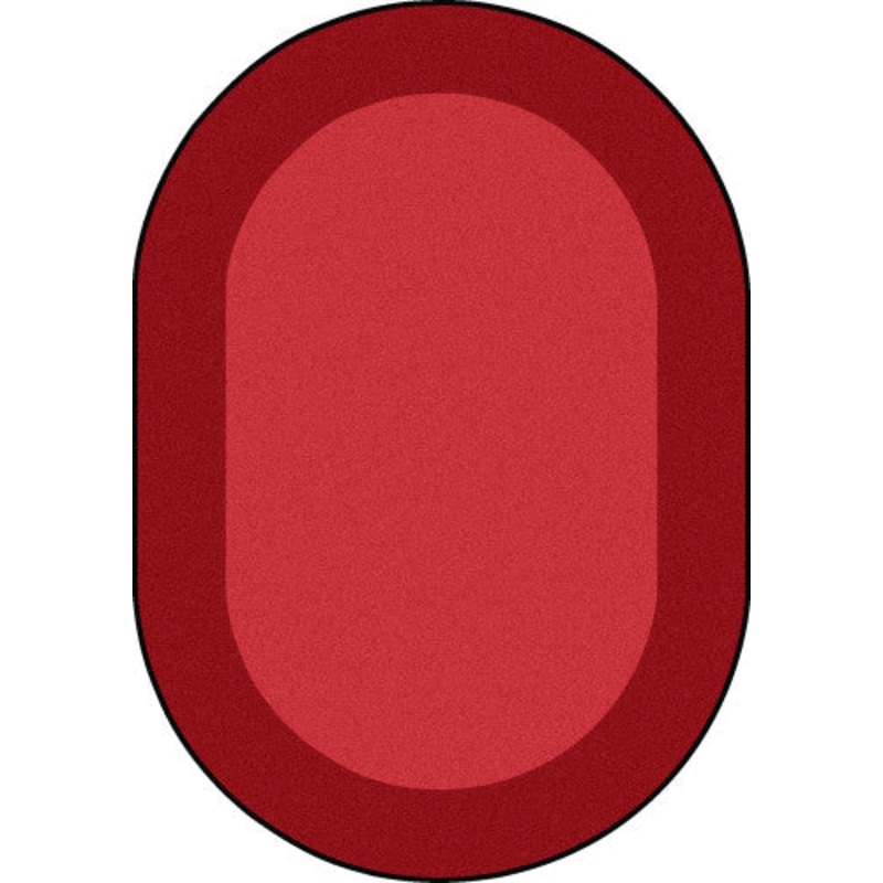 All Around Rug, 10’9″ x 13’2″ Oval, Red