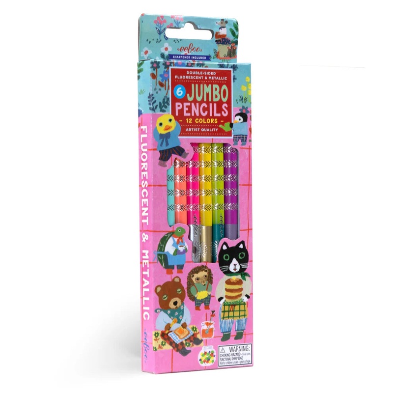 eeBoo Sweet Celebration 6 Jumbo Color Pencils