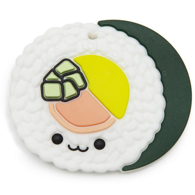 Loulou Lollipop Silicone Teether – Sushi Roll