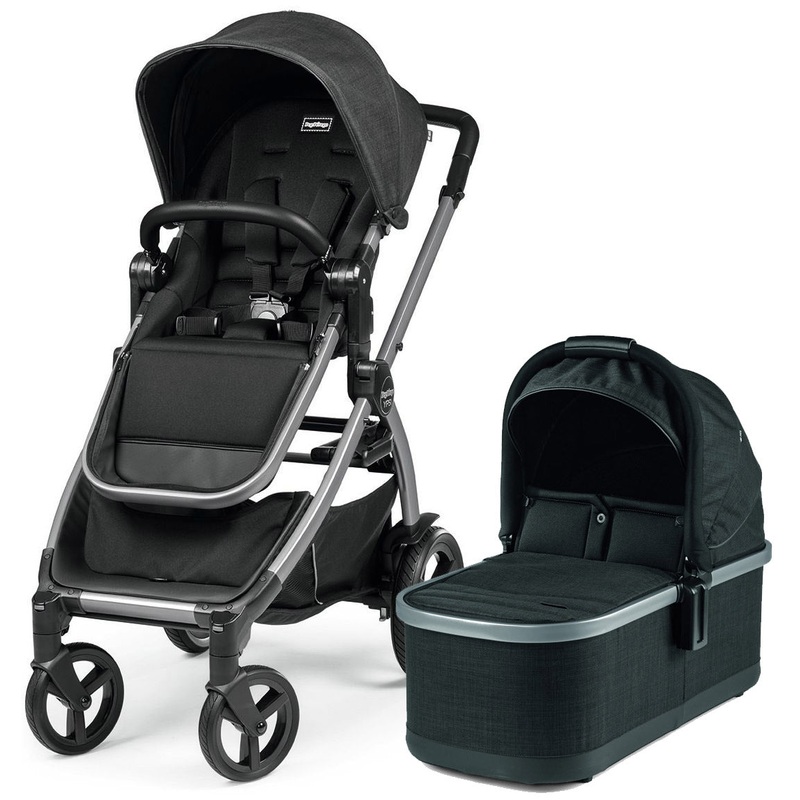 Peg Perego YPSI Stroller + Bassinet Bundle – Onyx