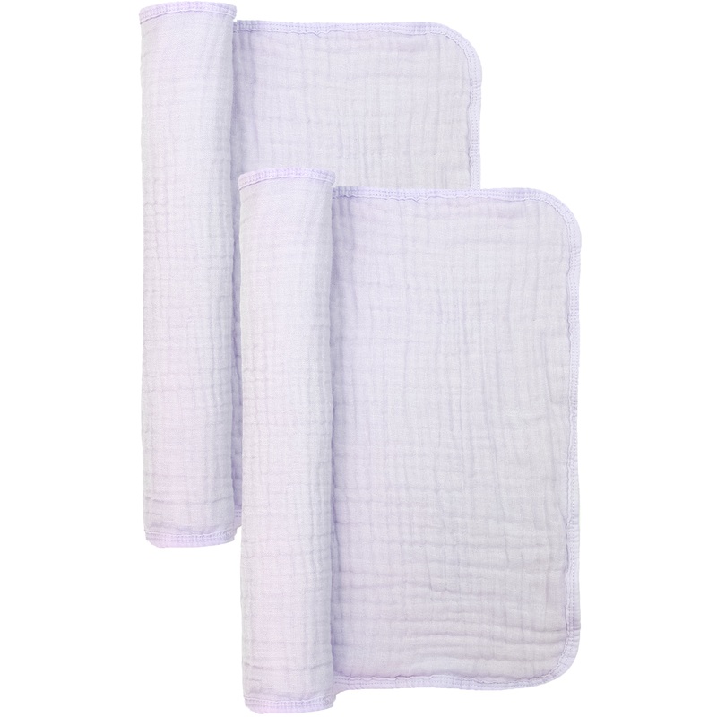 Cloud Muslin Burp Cloth 2 Pack – Lilac