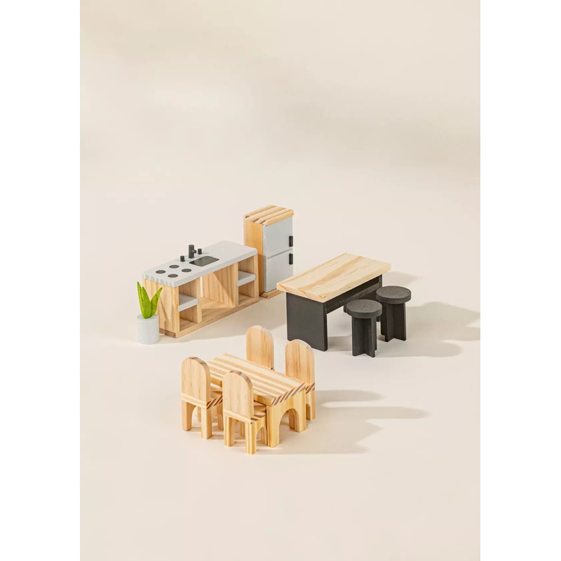 Coco Village Wooden Doll House Kitchen Furniture & Accessories