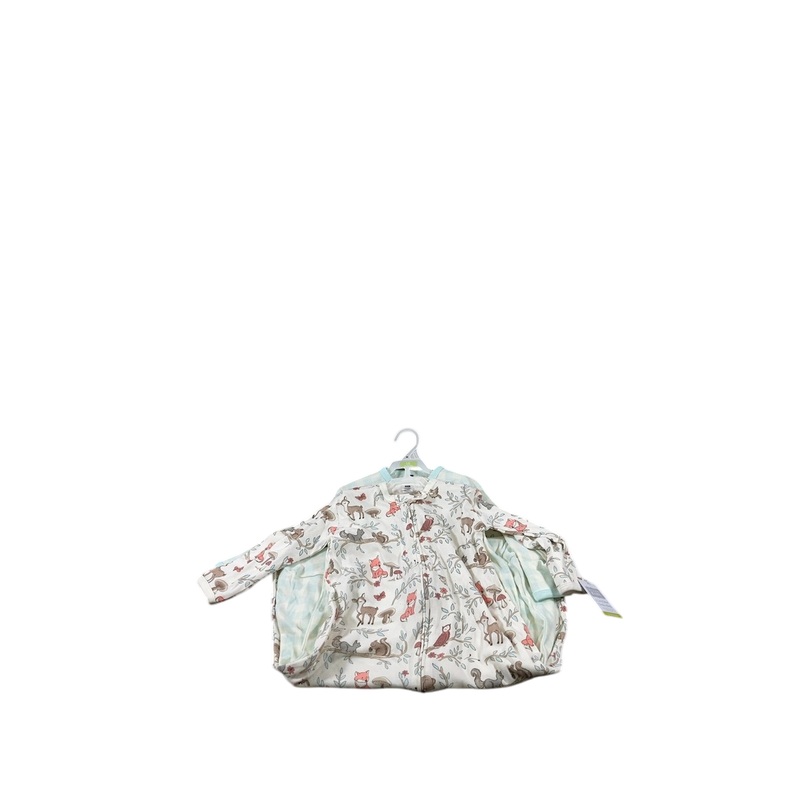 Hudson Baby Sleep Bag, 12-18 Months, 2 pk, Woodland/Blue Checkers, Long Sleeve