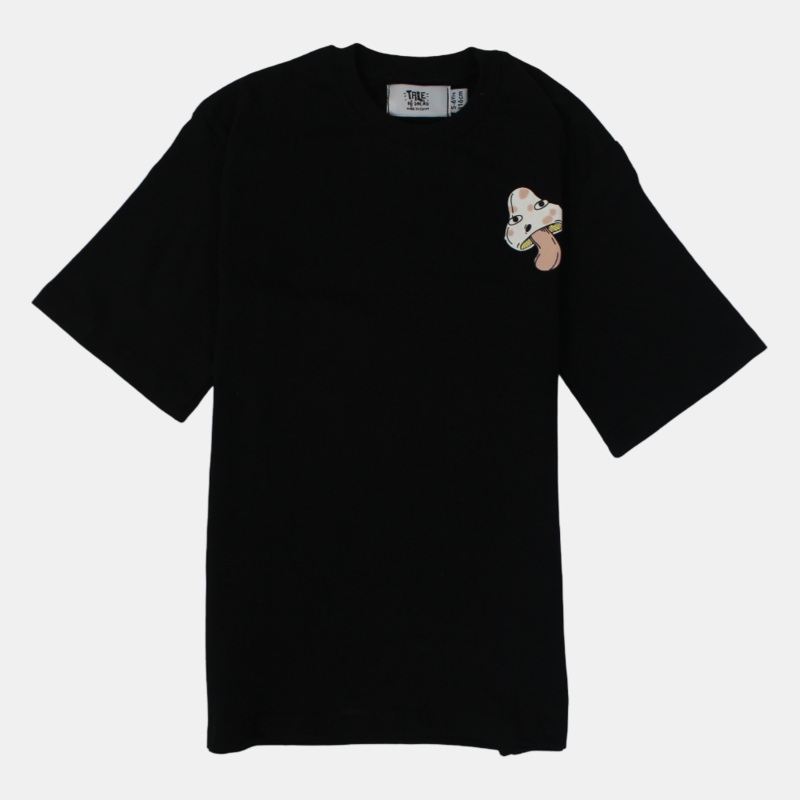 Kids Girls Cotton T-Shirt  Black