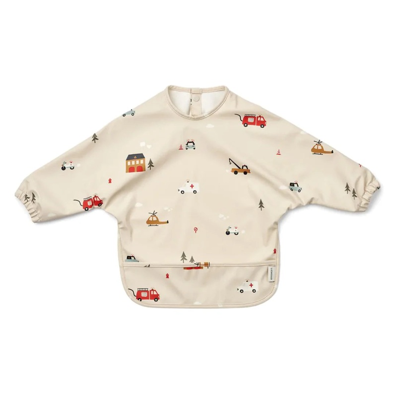Merle Printed Cape Bib – Emergency Vehicles