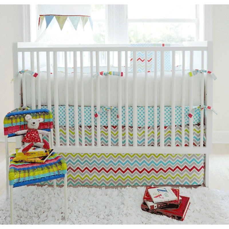 New Arrivals Jellybean Parade 2 Piece Baby Crib Bedding Set