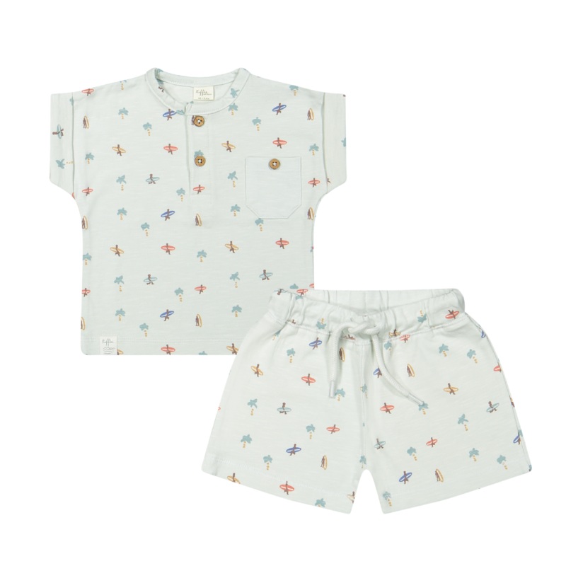 Riffle (Amsterdam) – Organic Tee + Short Set – Beach