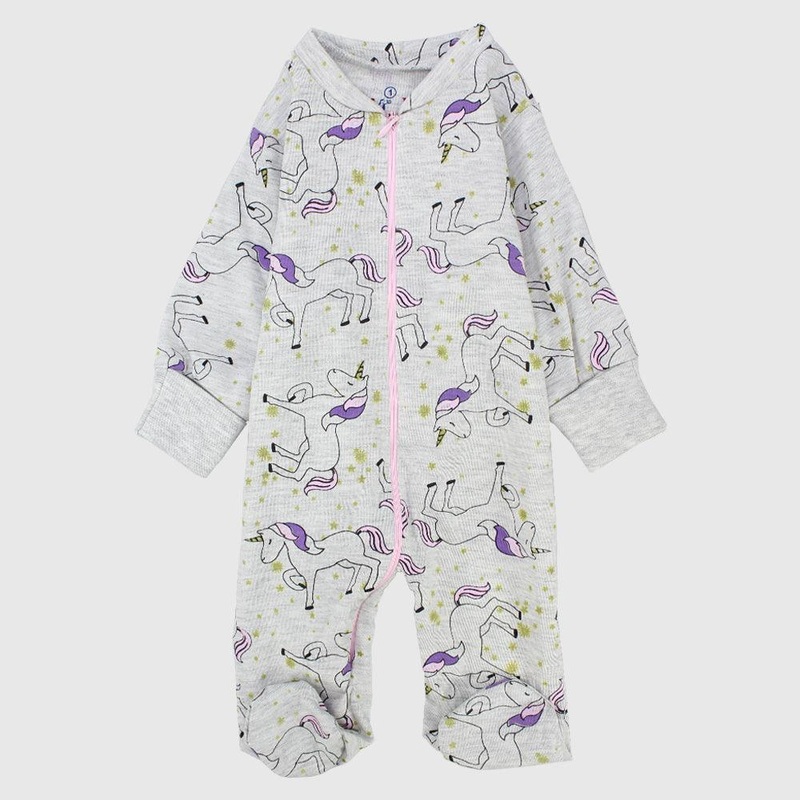 Unicorn Long-Sleeved Baby Footie