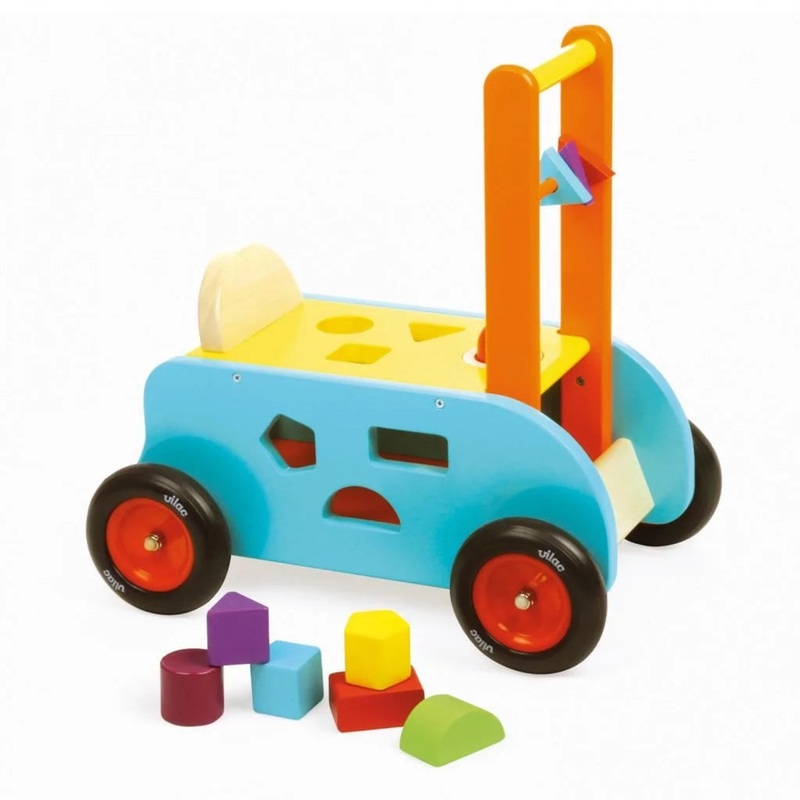 Vilac – 3 In 1 Push Along Trolley