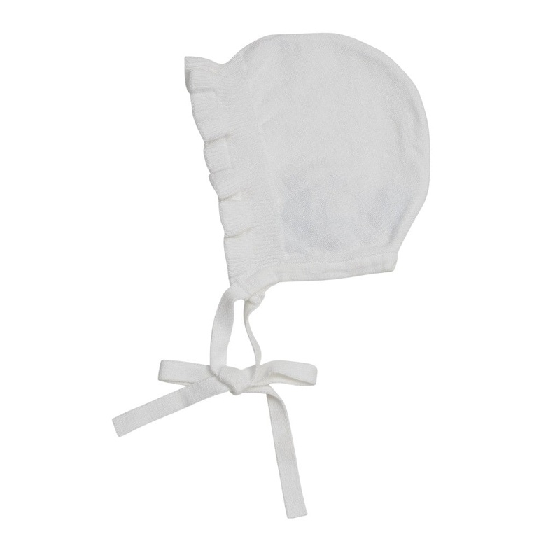 Ruffle Knit Bonnet