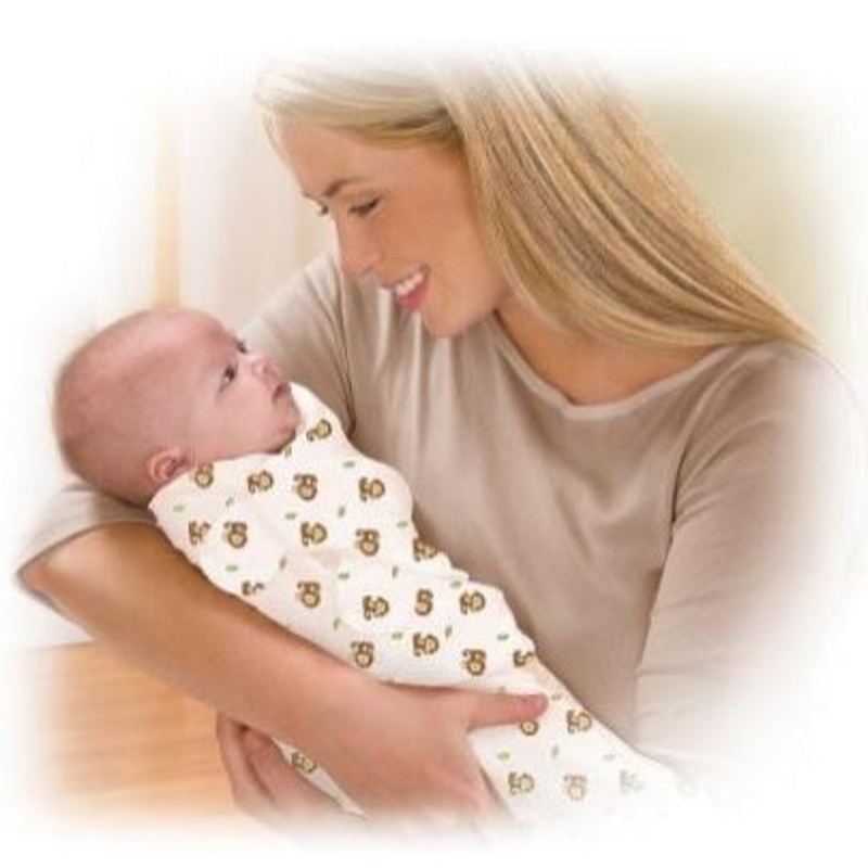 Summer Infant 2-Pack Cotton Knit Swaddleme – Monkey Sage