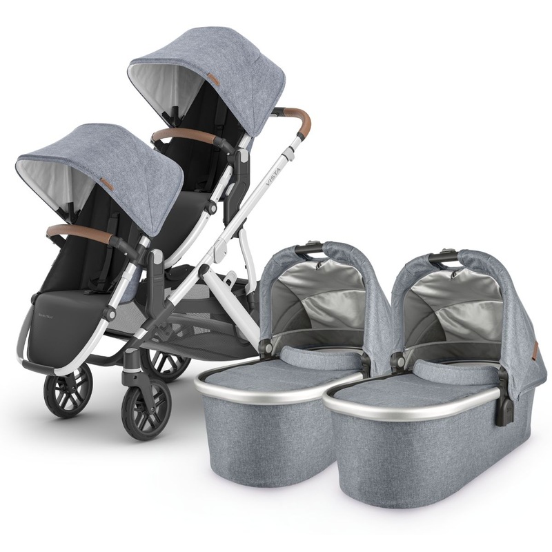 UPPAbaby VISTA V2 Twin Double Stroller Bundle with Rumble Seat V2+ – Gregory
