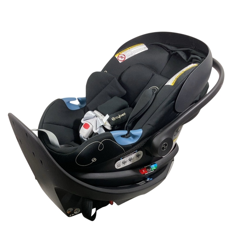 Cybex Aton G Swivel Infant Car Seat And Base, 2024, Moon Black