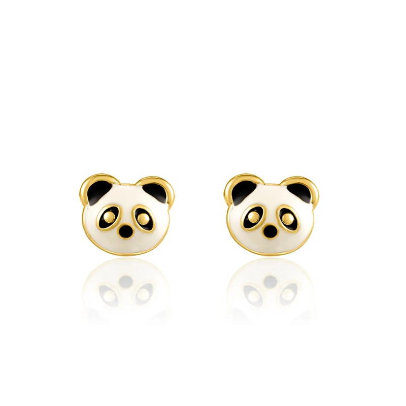 Girl Nation Cutie Enamel Pandatastic Stud Earrings