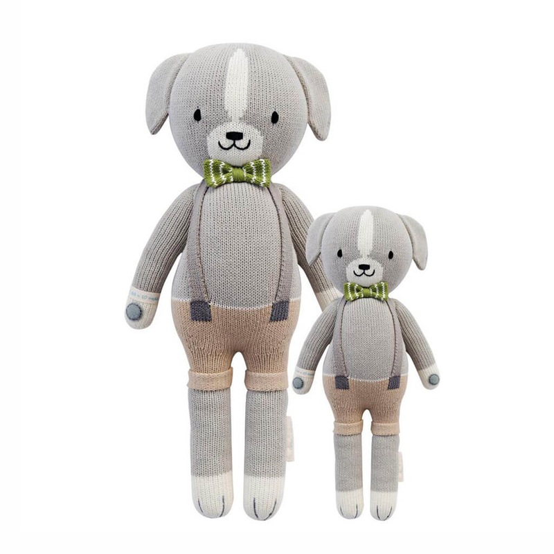 Hand Knit Doll Noah The Dog