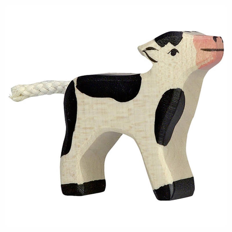 Holztiger Wooden Animal Calf Black