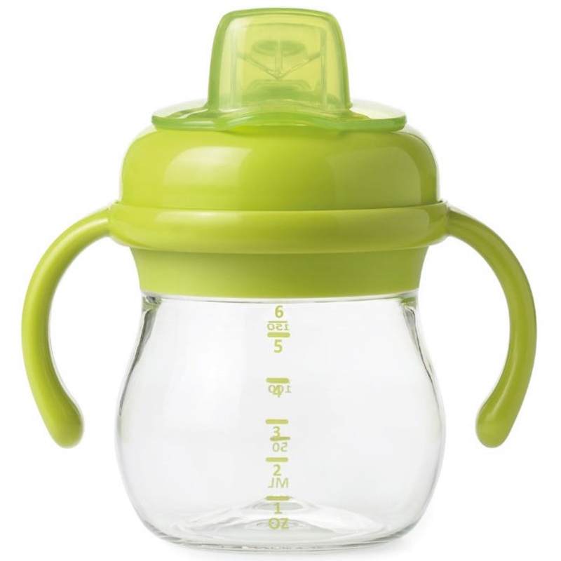 OXO Tot Transitions Soft Spout Sippy Cup with Removable Handles, 6 oz