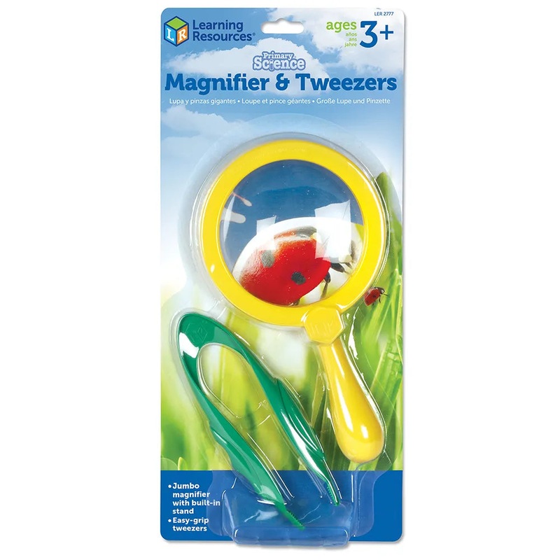 Primary Science Magnifier & Tweezers
