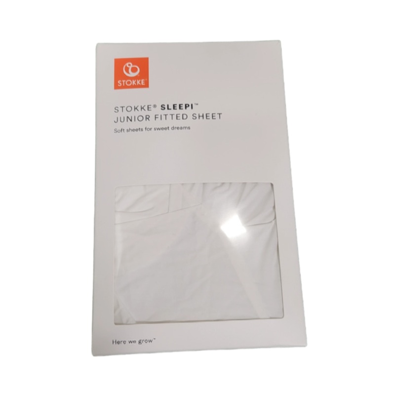 Stokke Sleepi Junior Fitted Sheet, White