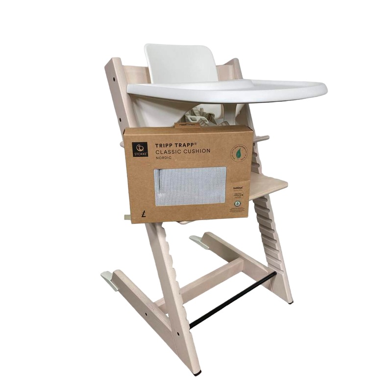 Stokke Tripp Trapp Complete High Chair, 2, Whitewash, Nordic Grey