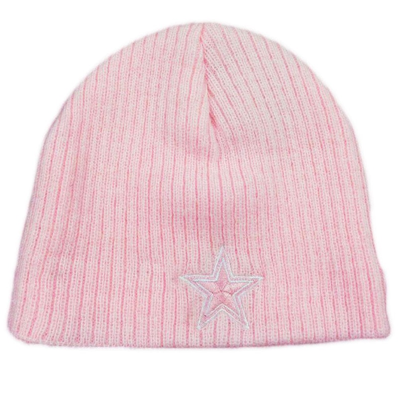 Baby Girls Dallas Cowboys Pink Beanie Cap
