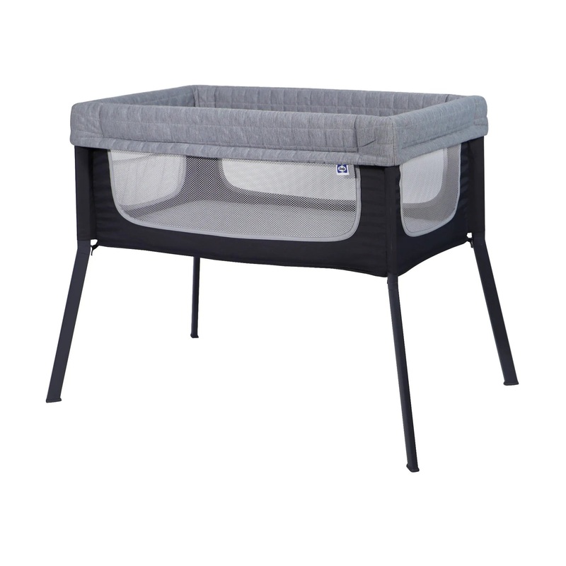 Cozy Soft Breathable Lightweight Bassinet – Gray