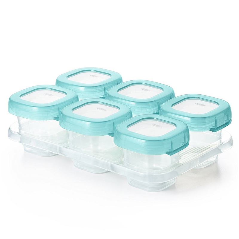 OXO Tot Baby Blocks Freezer Storage Containers, 2 oz – Aqua