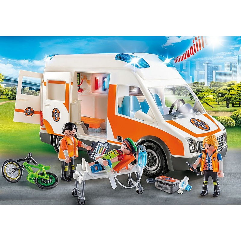 Playmobil Ambulance with Flashing Lights