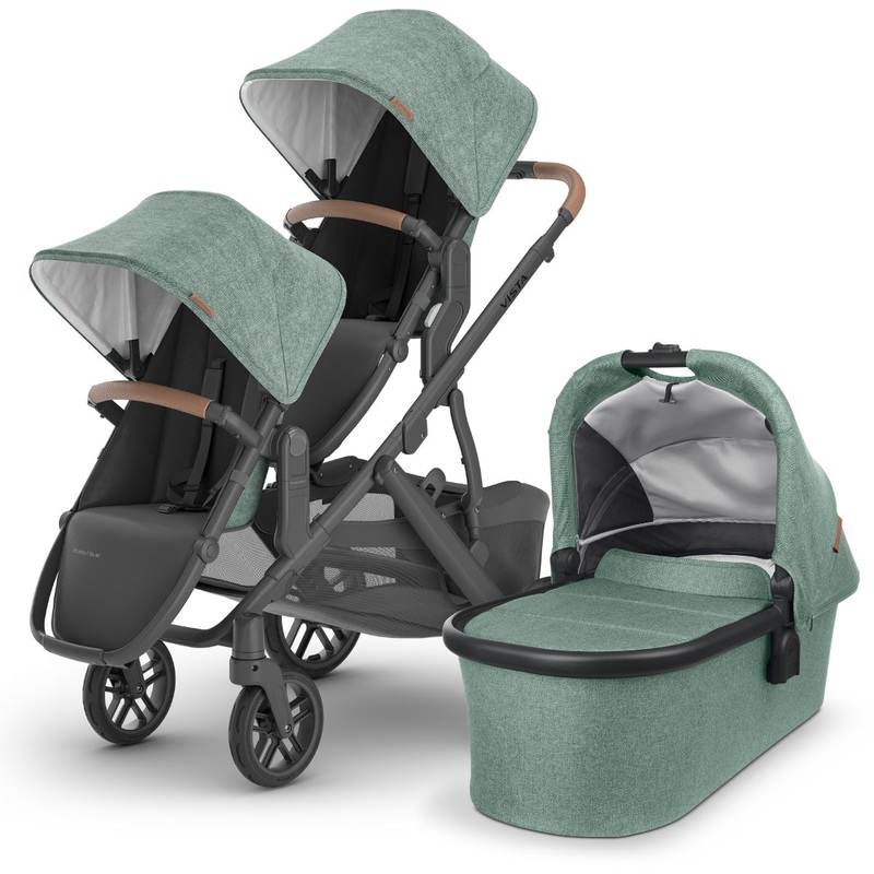 UPPAbaby VISTA V2 Double Stroller Bundle with Rumble Seat V2+ – Gwen