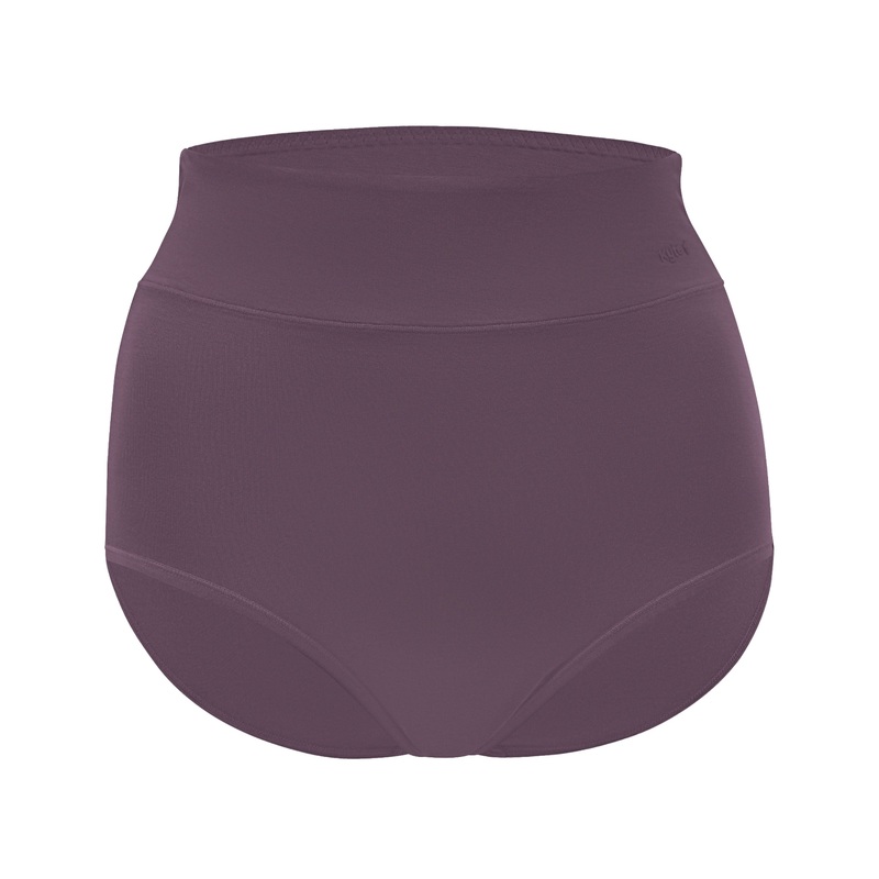 Women’s High-Waisted Brief in Currant