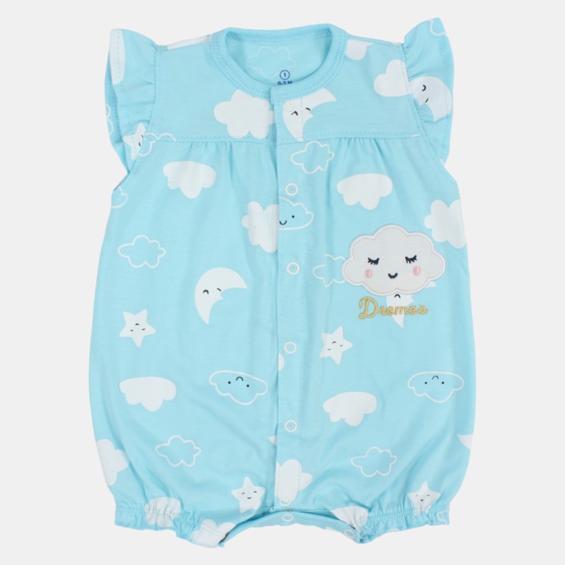 Baby Girls’ Summer Romper  Cloud & Rainbow