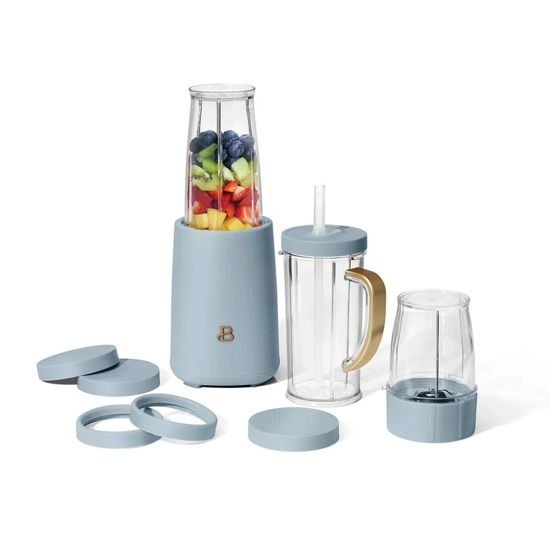 Beautiful by Drew Barrymore Personal Blender Set- Cornflower Blue