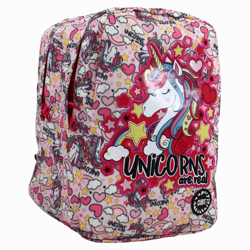 Cubs Unicorns Backpack Big & Basic  Pink