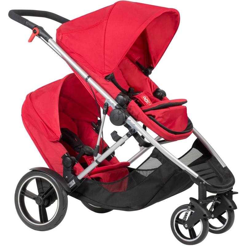 Phil & Teds Voyager Double Stroller – Red