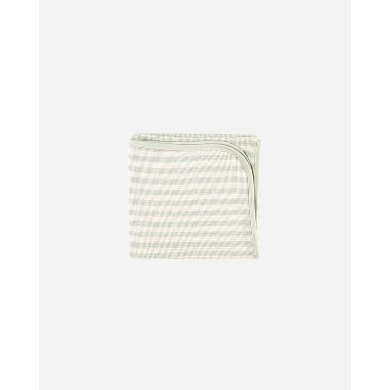 Rylee + Cru Baby Blanket – Mint Stripe