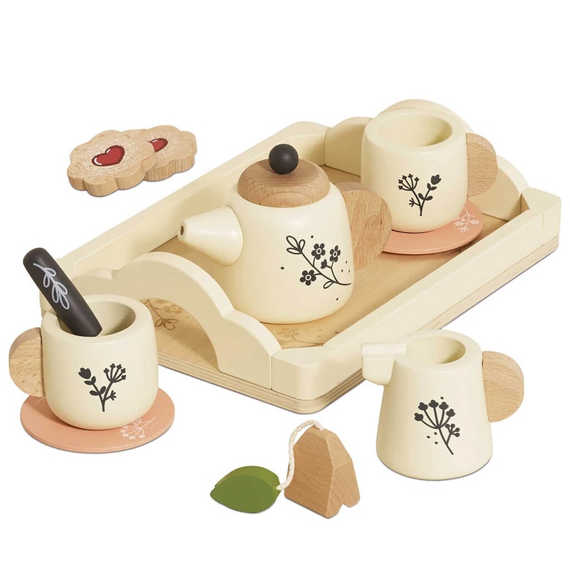 Wooden Tea Set + Tray