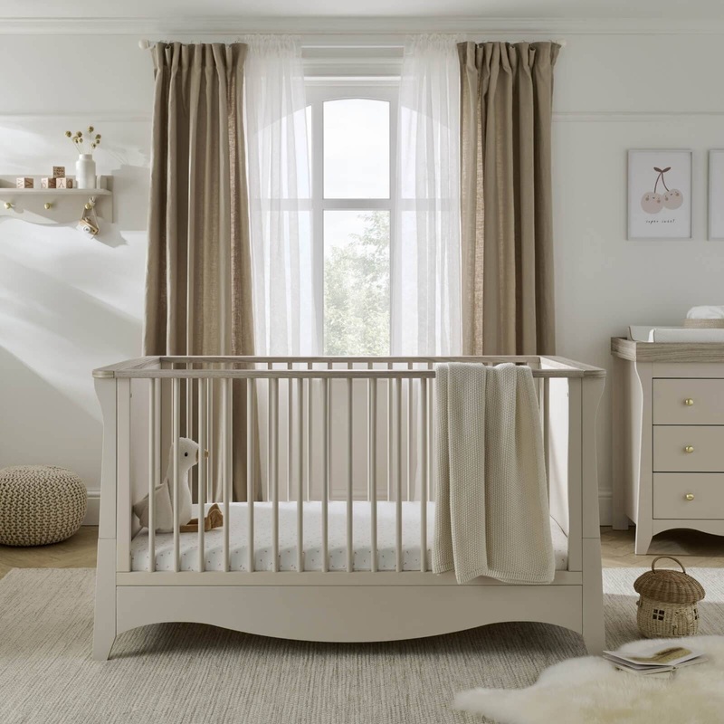 CuddleCo – Clara Cot Bed – Cashmere & Ash