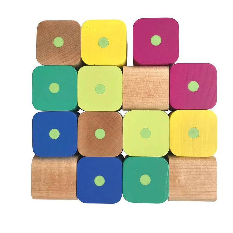 Magnetic Wooden Babys First Blocks
