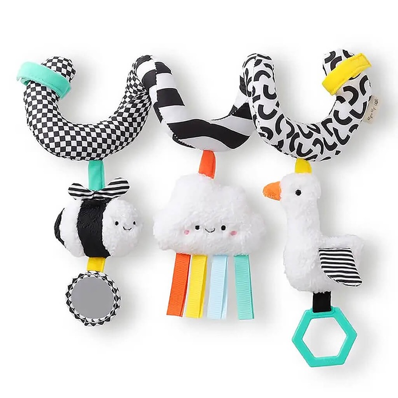 NEW Itzy Bitzy Spiral Car Seat Activity Toy – High Contrast