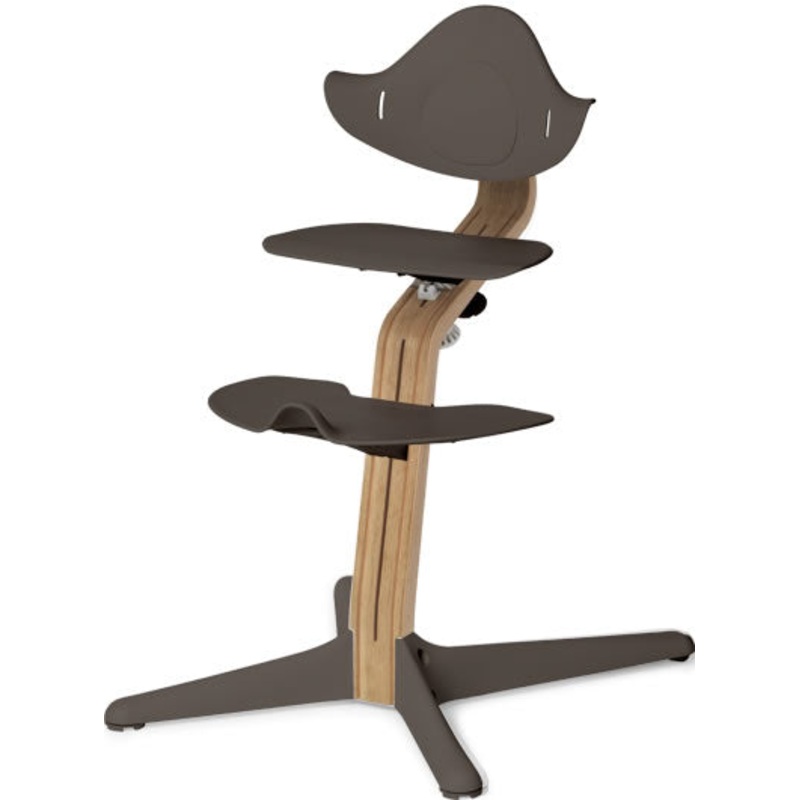 Nomi High Chair – White Oak / Coffee