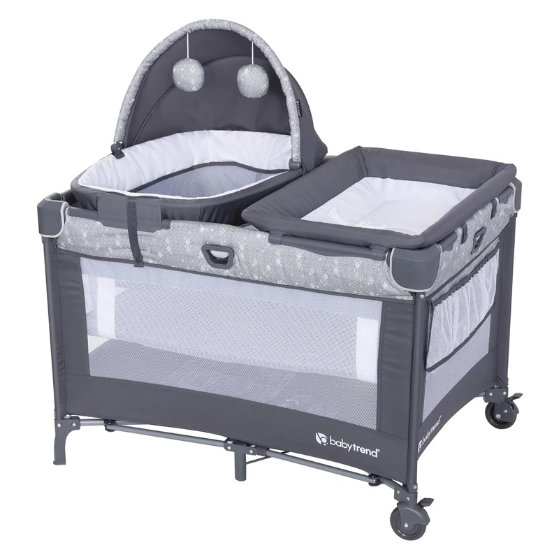 Nursery Den Playard with Snooze Pod and Flip Over Changer – Diamond Sage